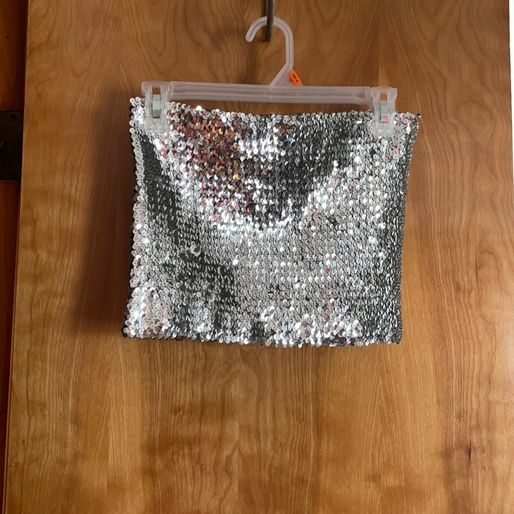 1 BLACK Sequin Tube Tops-BLACK ONLY AVAILABLE